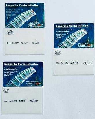3 schede SIP Carta Infinita nuove