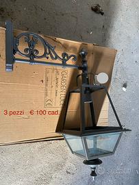 Lampade grandi da esterno nuove mai montate