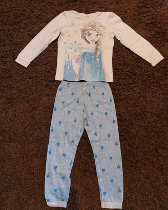 PIJAMA FROZEN DISNEY ETÁ 11-12 ANNI ORIGINAL M.