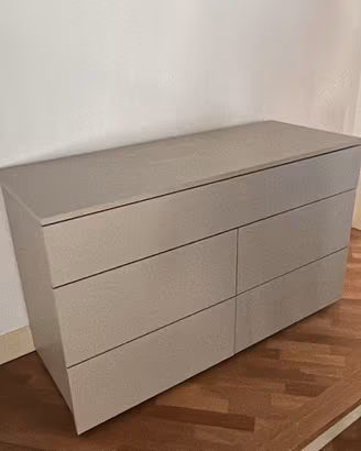 MOBILE CASSETTIERA MODERNO COLOR TORTORA