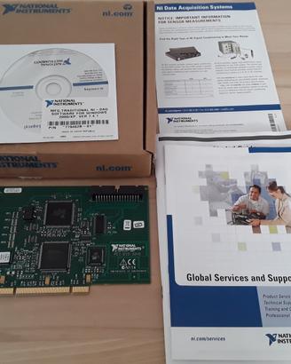 Scheda PC National Instruments acquisizione dati. 