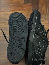 Air Jordan Travis Scott Low nere, taglia 44