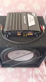 🔊 Impianto audio car completo – Amplificatore, su