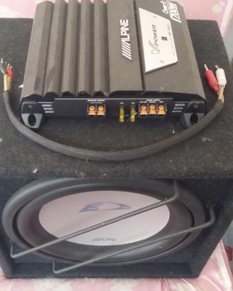 🔊 Impianto audio car completo – Amplificatore, su