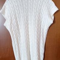 Abito bianco donna smanicato