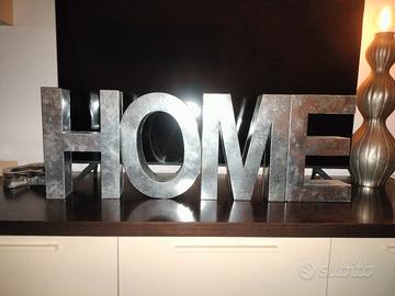 "HOME" lettere di design