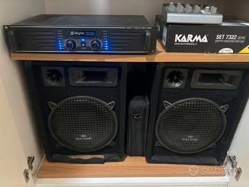 coppia di casse e amplificatore 
