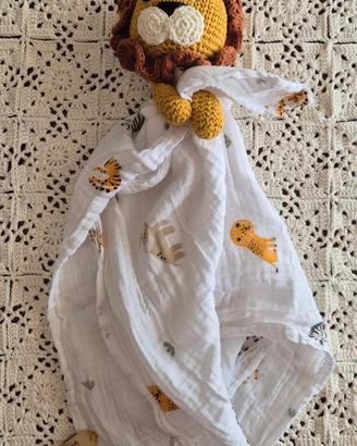 doudou Neonato Fatto a Mano all’Uncinetto 