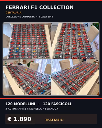 Ferrari F1 Collection Centauria 1:43 – 120 modelli