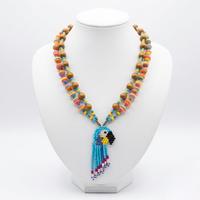 Collana Vintage Boho Etnica Esotica Pappagallo