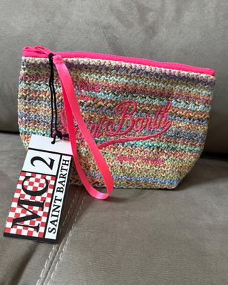 Pochette MC2 Saint Barth paglia con fantasia