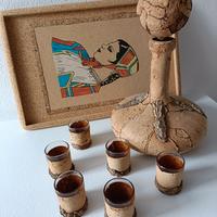 servizio liquori rivestito in sughero  Sardegna