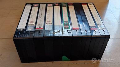 10 VHS videocassette registrate durata mista
