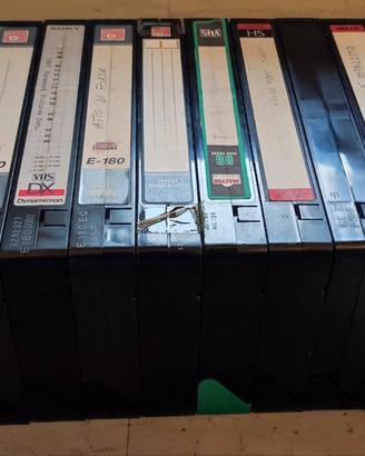 10 VHS videocassette registrate durata mista
