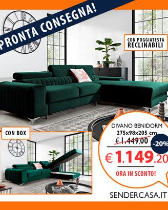 Divano letto con box NUOVO in PRONTA CONSEGNA