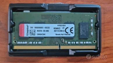 Memoria RAM per notebook KINGSTON SO-DIMM 4Gb ddr4
