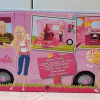 Camper Barbie rosa con suoni e accessori - bambina