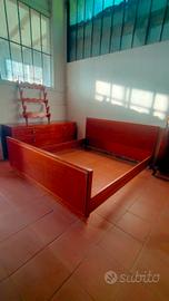 Letto matrimoniale modernariato 