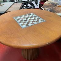 Tavolino tondo in legno