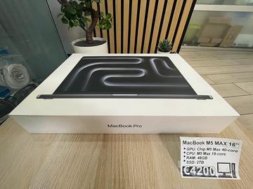 MacBook M5 Max 16” – NUOVO SIGILLATO