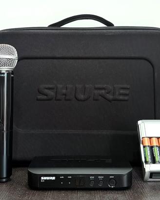 RADIOMICROFONO SHURE BLX24E SM58 + kit ricarica