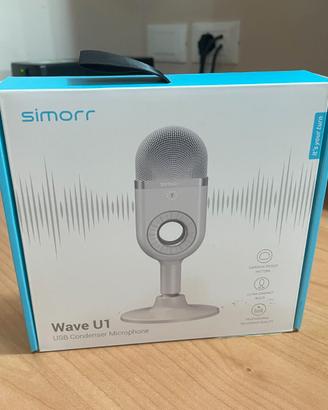 Microfono a condensatore USB Simorr Wave U1