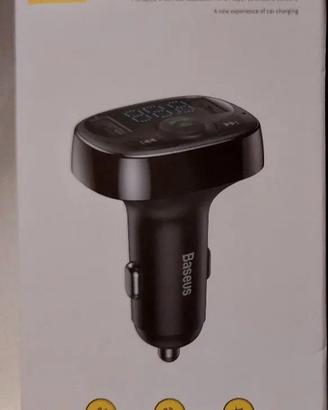 Lettore bluetooth e carica batteria da auto NUOVO