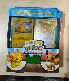 Set da gioco Let's Play Evee e Pikachu pokemon