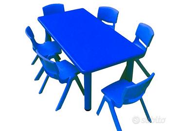 Tavolo Rettangolare per bambini dim 120 x 60 x 51