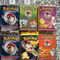 Scatole vuote primi mazzi tematici carte pokemon