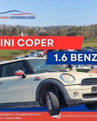mini cooper 1.6 benzina ricambi usati vettura rott
