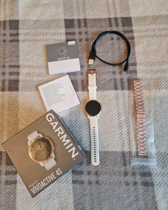 Smartwatch Garmin vívoactive 4S Rose Gold/White