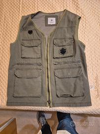 Gilet smanicato Lumberjack verde uomo