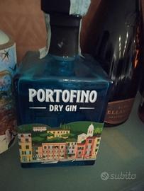 Bottiglia vuota Gin Portofino da collezione 