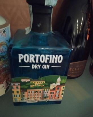 Bottiglia vuota Gin Portofino da collezione 