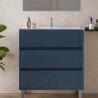 mobile sotto lavabo blu da 80 cm nuovo