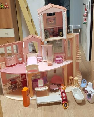 casa delle Barbie su due piani