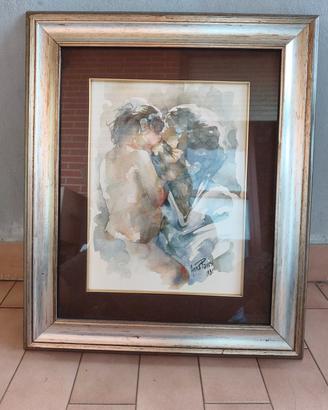 Quadro di Anna Pavesi "Paternita" 1981 
