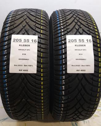 2 GOMME 205 55 16 KLEBER INV RIF4002