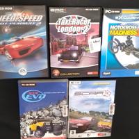 set giochi pc auto e moto 