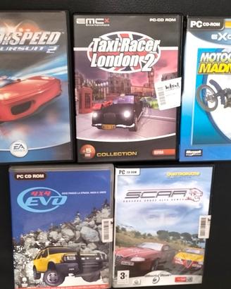 set giochi pc auto e moto 
