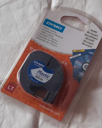 Dymo letra tag nastro bianco 12 mm x 4 m
