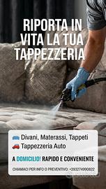 Pulizia: Divani, Tappeti, Materassi, Tappezzeria A