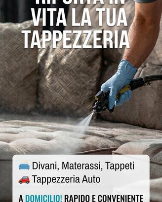 Pulizia: Divani, Tappeti, Materassi, Tappezzeria A
