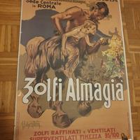 Manifesto originale, vintage , Zolfi Almagia', de