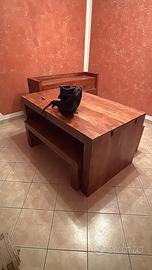 Tavolo in stile rustico-moderno, legno massello