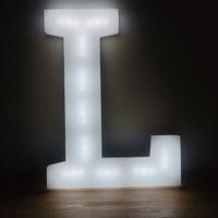 lampada a forma di lettera L