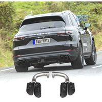 TERMINALI SCARICO PORSCHE CAYENNE 17- LOOK S NERO