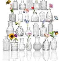 Vasi vasetti in vetro set 60 pz