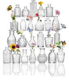 Vasi vasetti in vetro set 60 pz